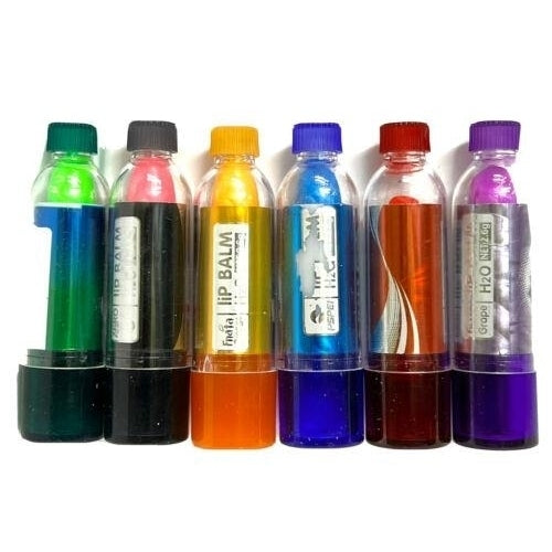 6 Soda Pop Bottle Color Changing by PH Lip Balm Prevents Lines Dry Chapped Lips Image 2