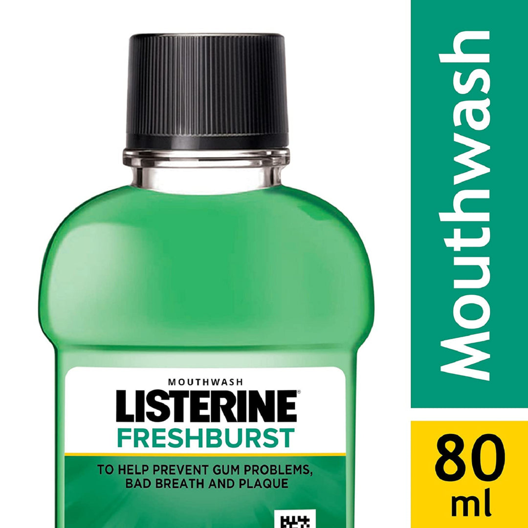 Listerine Fresh Burst Mouthwash (80ml) Image 4