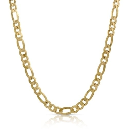 14k Gold Filled Figaro Link Chain necklace 24Men women Teen Image 3