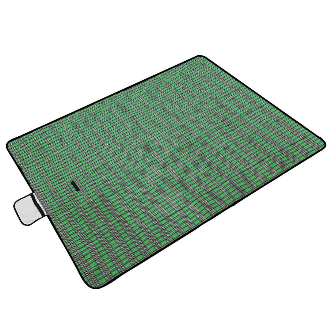 60" x 78" Waterproof Picnic Blanket Handy Mat with Strap Foldable Camping Rug Image 2