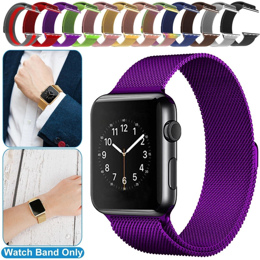 Magnetic Watch Band Replacement Milanese Bands Compatible For Apple Watch Bands 42mm Series 1 2 3 Image 1