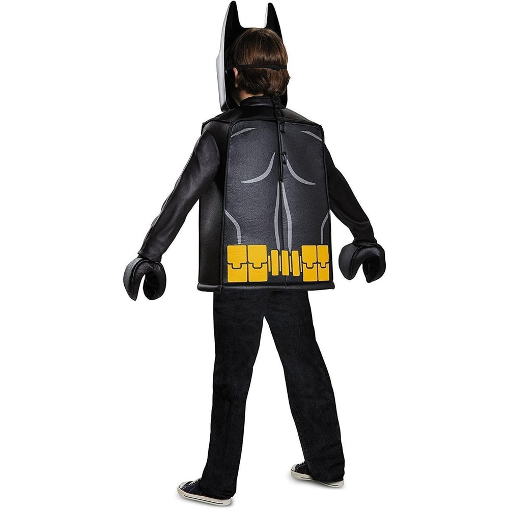 Batman Lego Movie Classic Boys size S 4 6 Costume DC Universe Detachable Cape Disguise Image 2