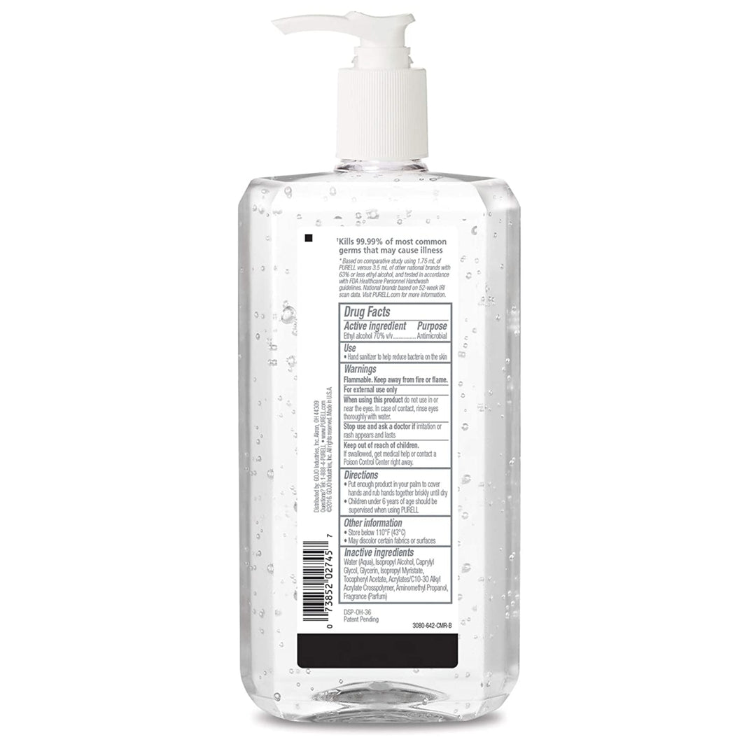 Purell Advanced Hand Sanitizer Refreshing Gel Clean Scent (1 Liter) Image 2