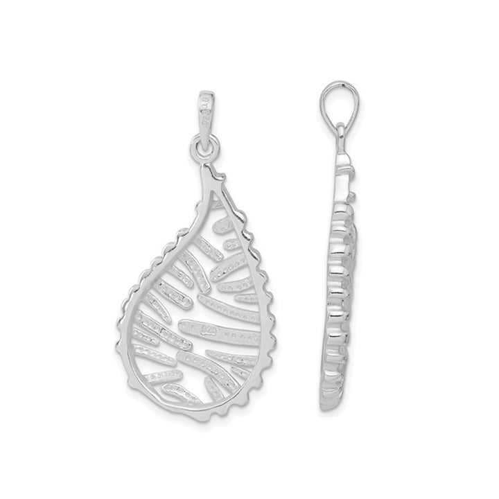 Sterling Silver Polished Teardrop Necklace Pendant with Chain Image 3