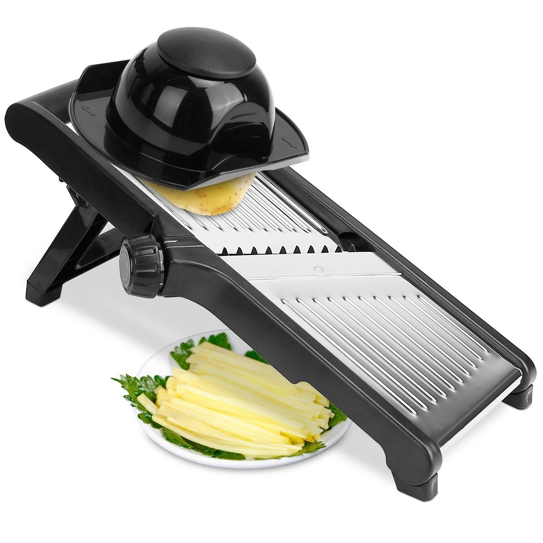 Mandoline Food Slicer Stainless Steel Food Cutter Vegetable Fruit Chopper Grater Peeler Kitchen Julienne Slicer with 5 Image 1