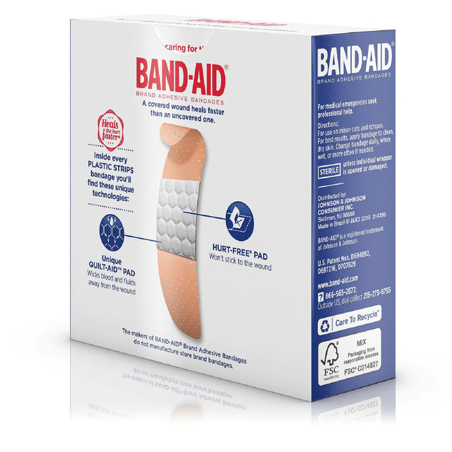 Johnson and Johnson Band-Aid- Plastic Strips (60 In 1 Pack) Image 2