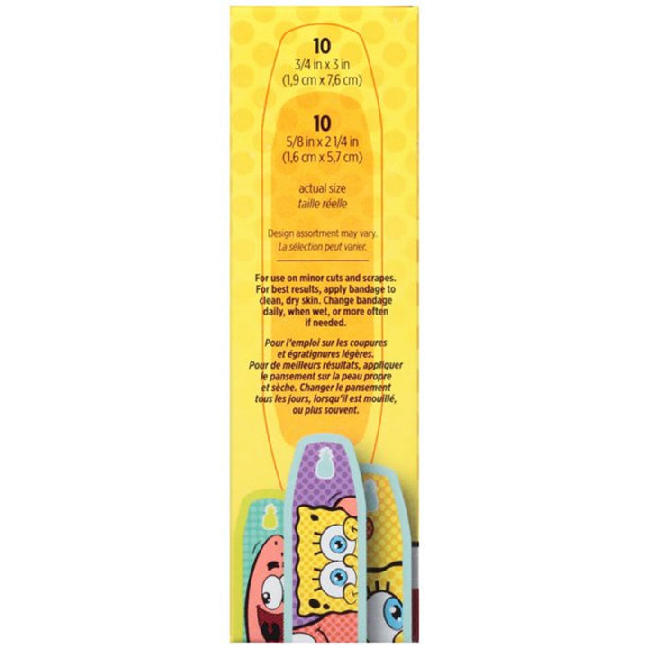Johnson and Johnson Band-Aid- Sponge Bob (10 In 1 Pack) Image 3