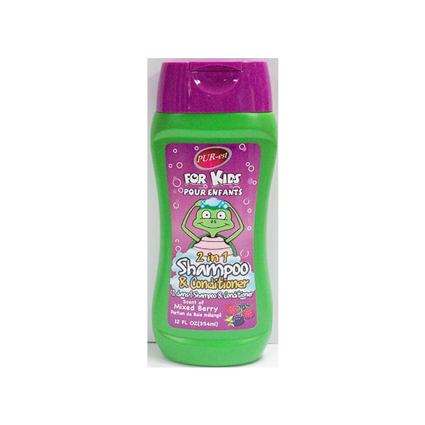 Purest Kids 2 in 1 Shampoo and Conditioner with Tropical Fruits(354ml) Image 1