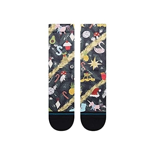 Stance Womens Crew Socks Handle With Care Black Medium W555D21HAN-BLK Image 2