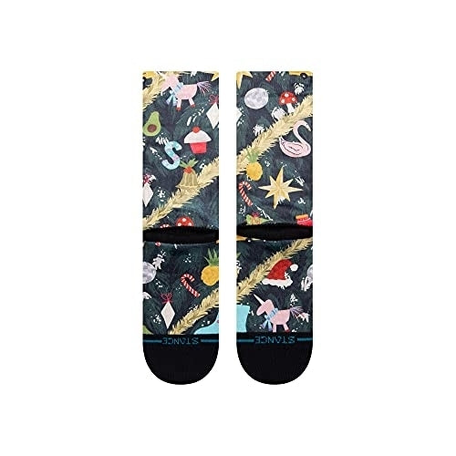 Stance Womens Handle With Care Crew Socks Black - W555D21HAN-BLK Medium BLACK Image 3