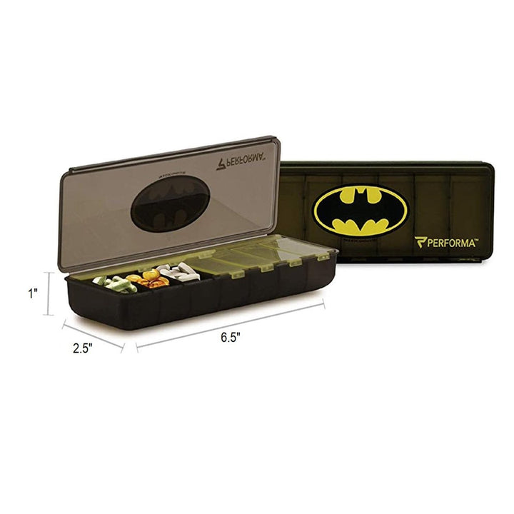 Performa 7-Day Pill Container Case Batman Dishwasher Safe and BPA-Free Image 3
