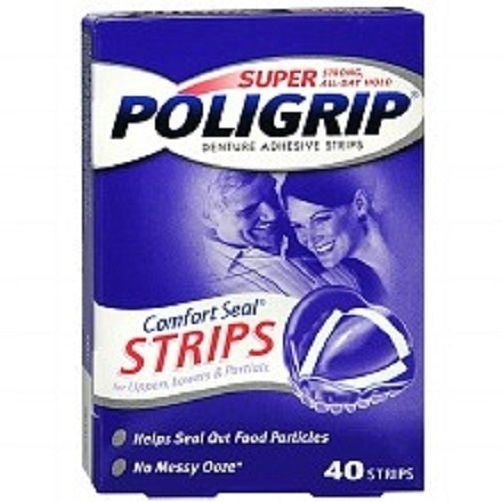 Super PoliGrip Comfort Seal Denture Adhesive Strips Image 3