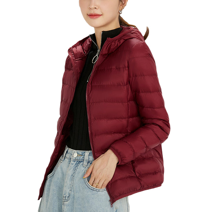 Women Padded Jacket Winter Warm Short Coat Fashion Slim fit Solid Color Women Puffer Jacket With Hood Casual Clothing Image 1