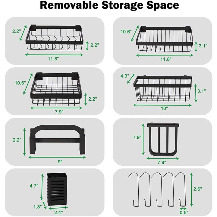 Over The Sink Dish Drying Rack Stainless Steel Kitchen Supplies Storage Shelf Multifunctional Tableware Drainer Image 3