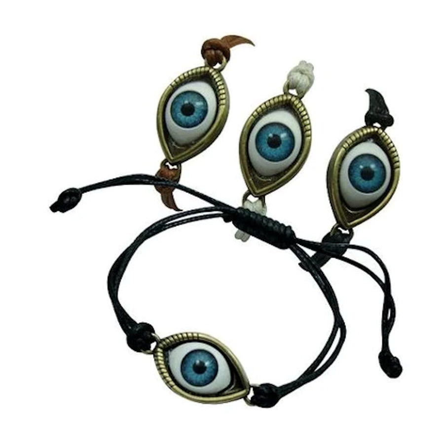 Pack of 4 Pieces Evil Eye Adjustable Bracelets jewelry mens women JL745 EYEBALL Image 1