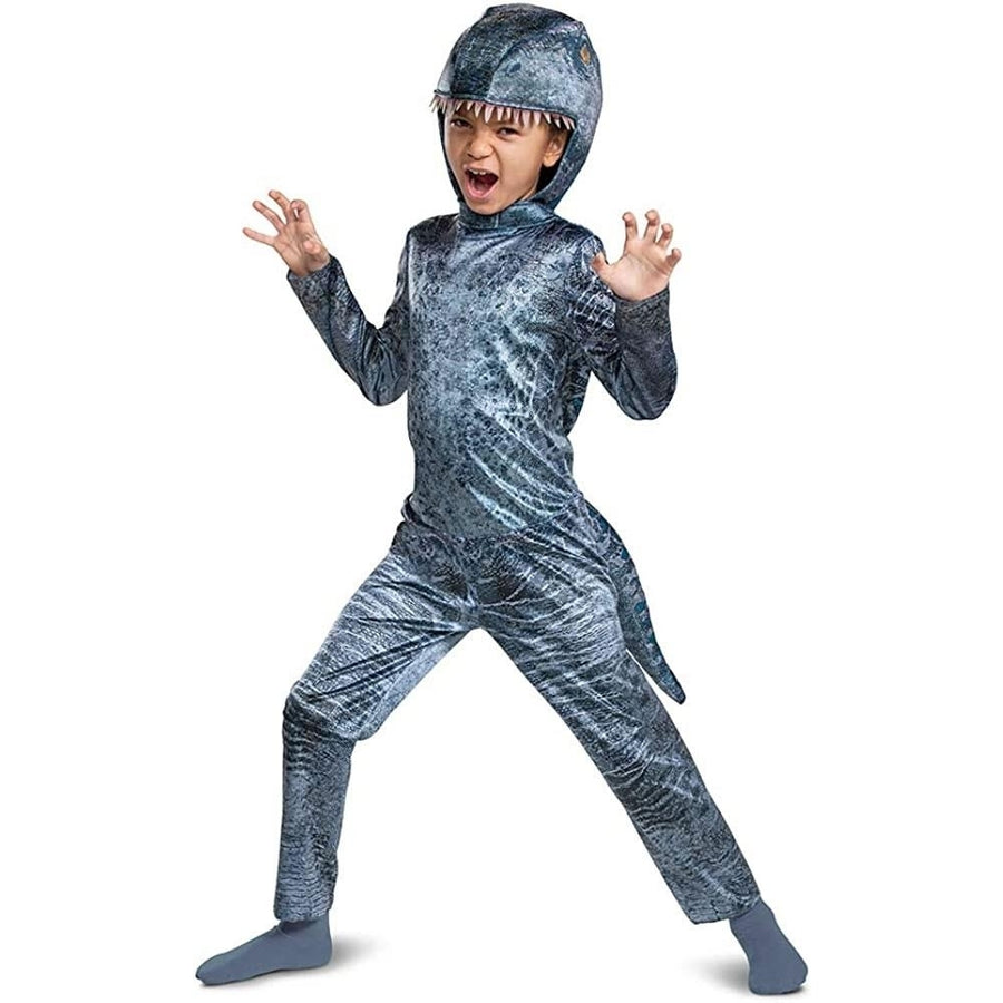 Disguise Blue Velociraptor Dinosaur Costume Size S 2T Toddler Jurassic World Image 1