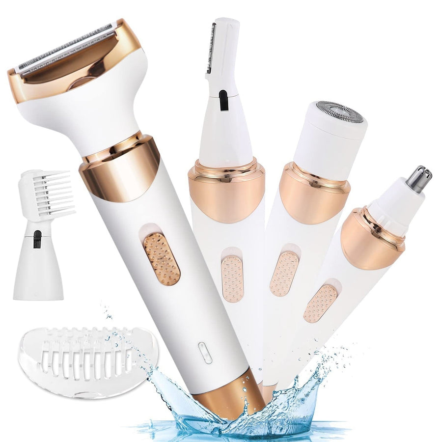 4 In 1 Women Electric Hair Shaver USB Rechargeable Hair Remover Image 1