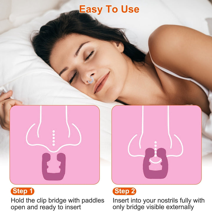 4Pcs Magnetic Nose Clip Anti Snoring Device Snore Stopper Sleeping Aid Comfortable and Reusable for Men and Women Image 3