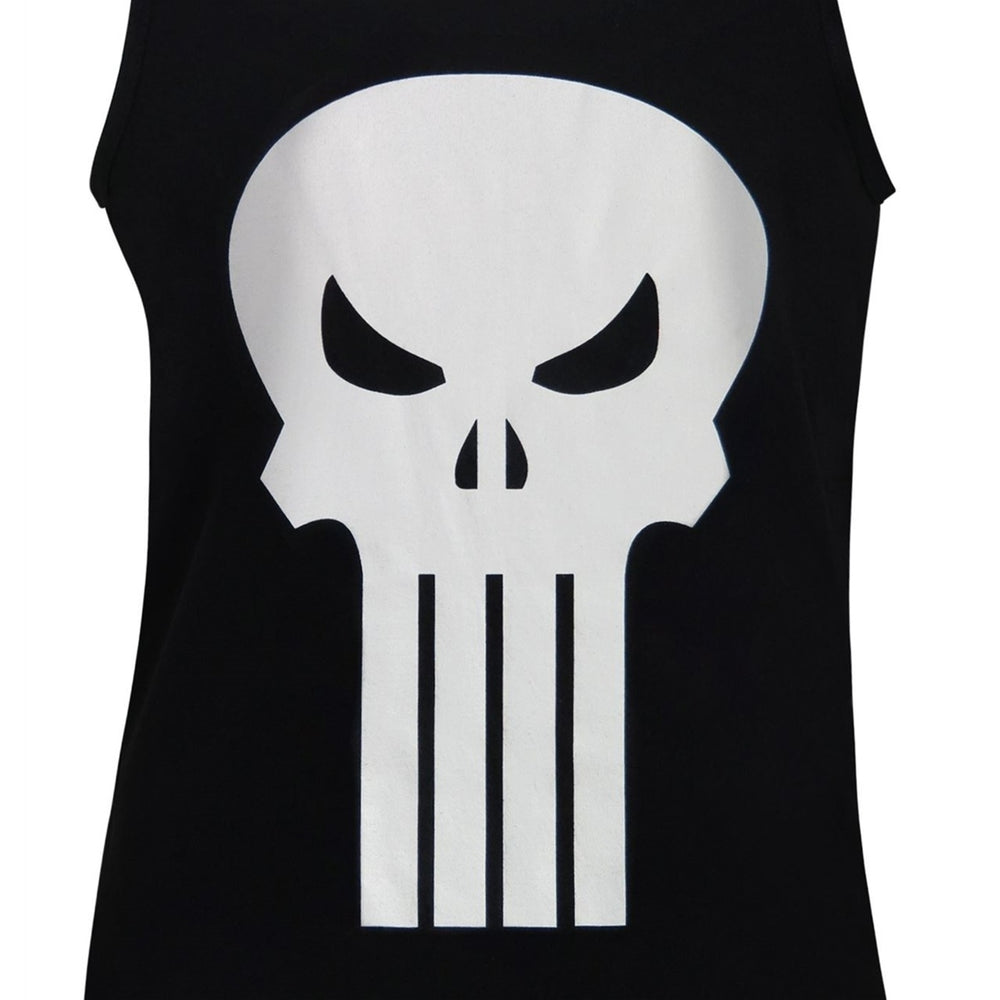 Punisher White Skull Tank Top Image 2