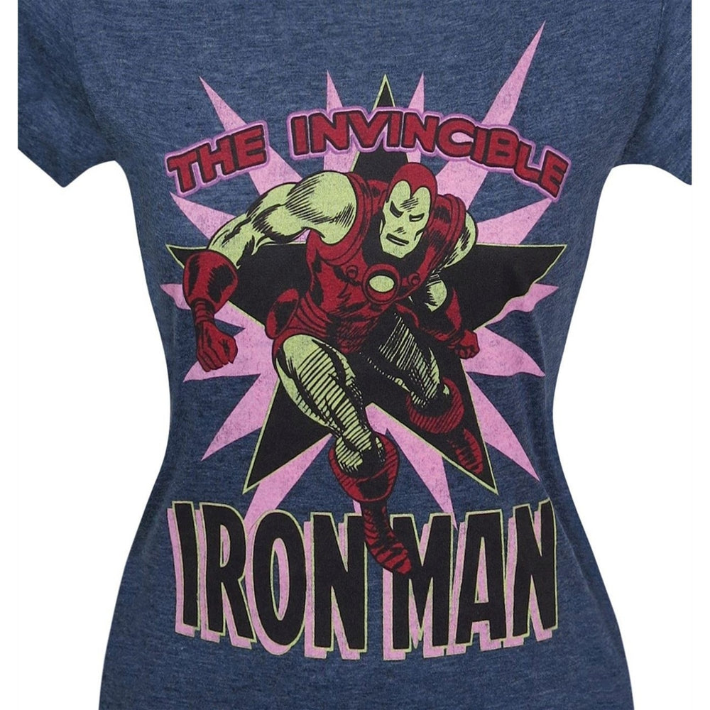 Iron Man Invincible Burst Womens T-Shirt Image 2
