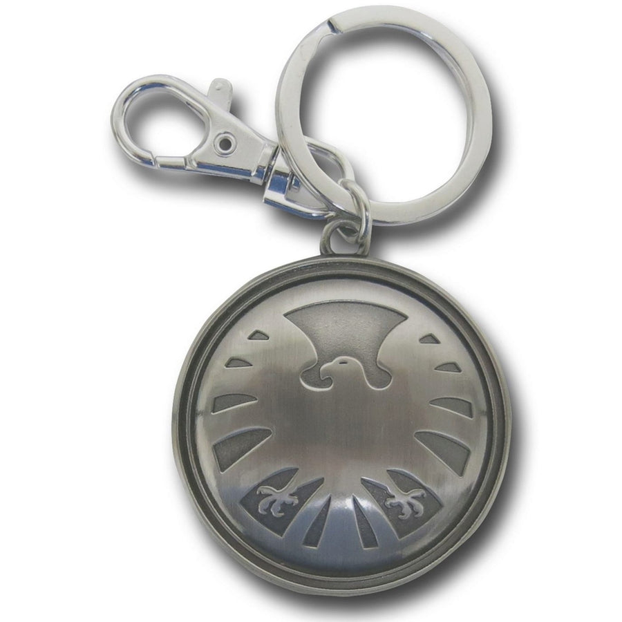 S.H.I.E.L.D. Symbol Pewter Keyring Image 1