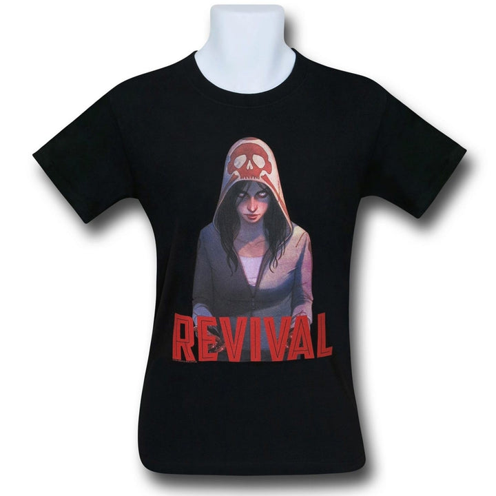 Revival Em on Black T-Shirt Image 1