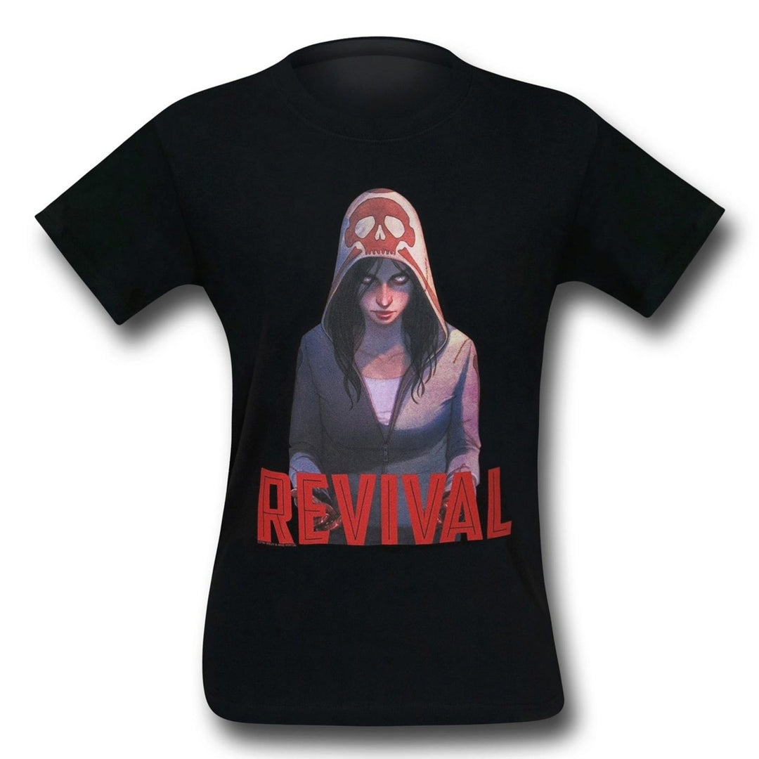 Revival Em on Black T-Shirt Image 3