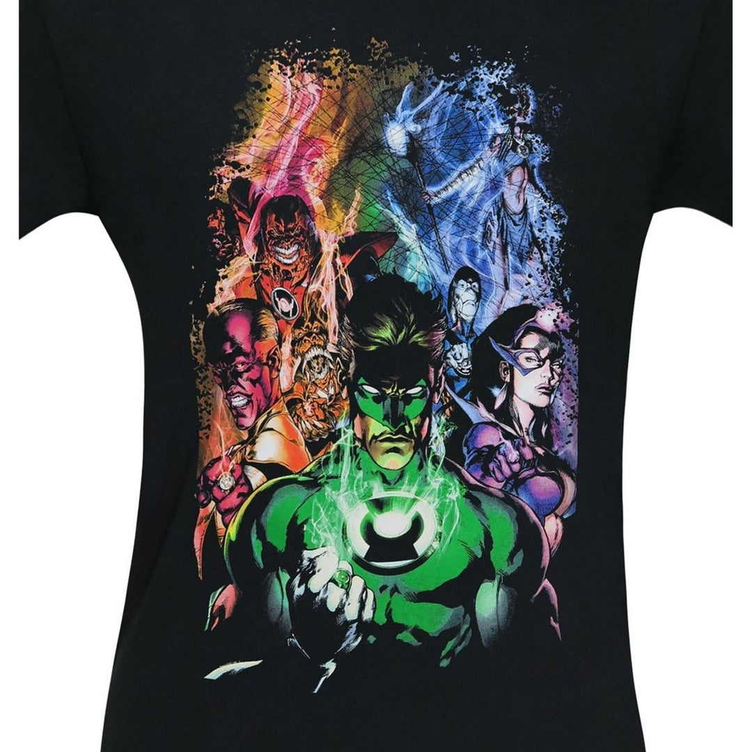 Green Lantern Blackest Night Group T-Shirt Image 2