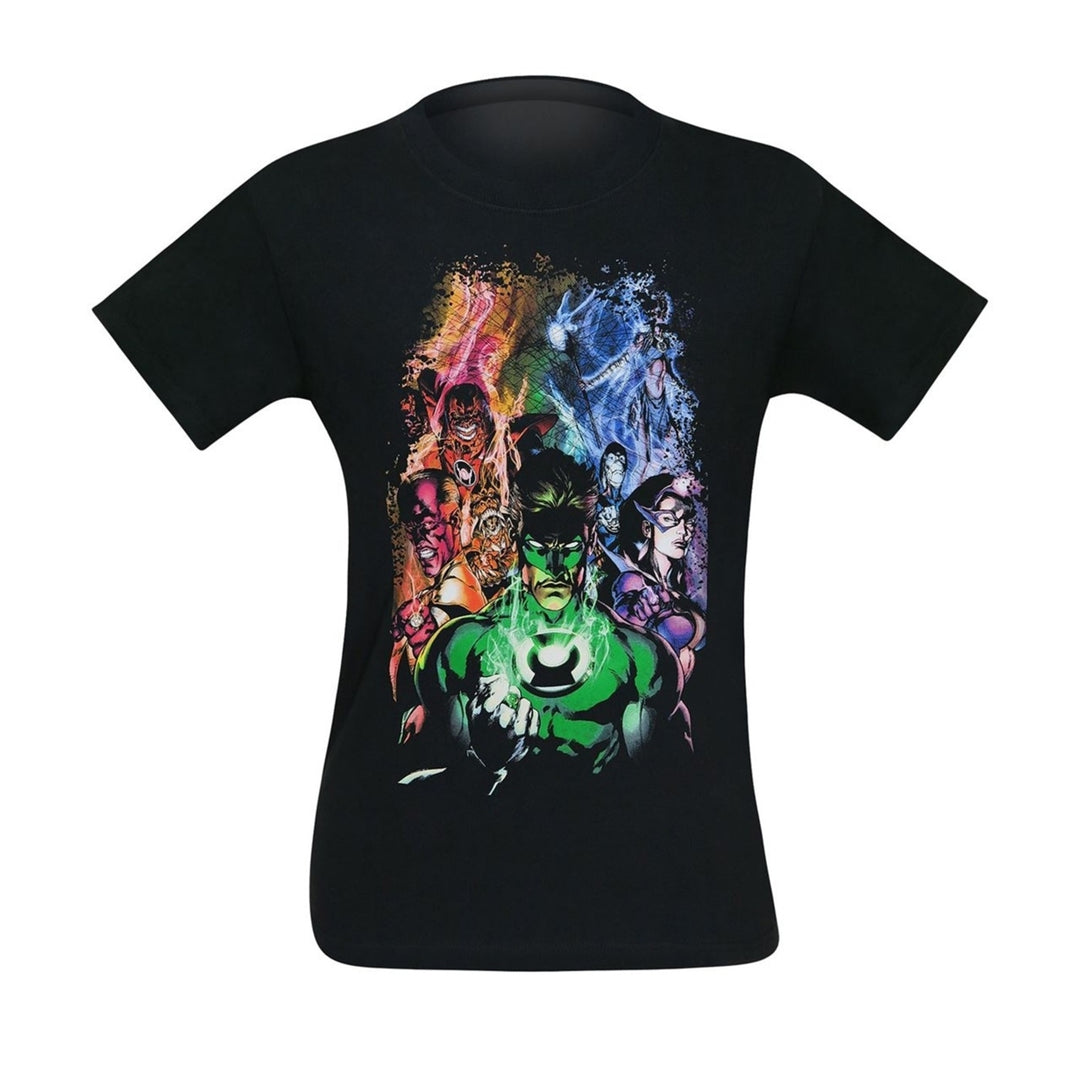 Green Lantern Blackest Night Group T-Shirt Image 3