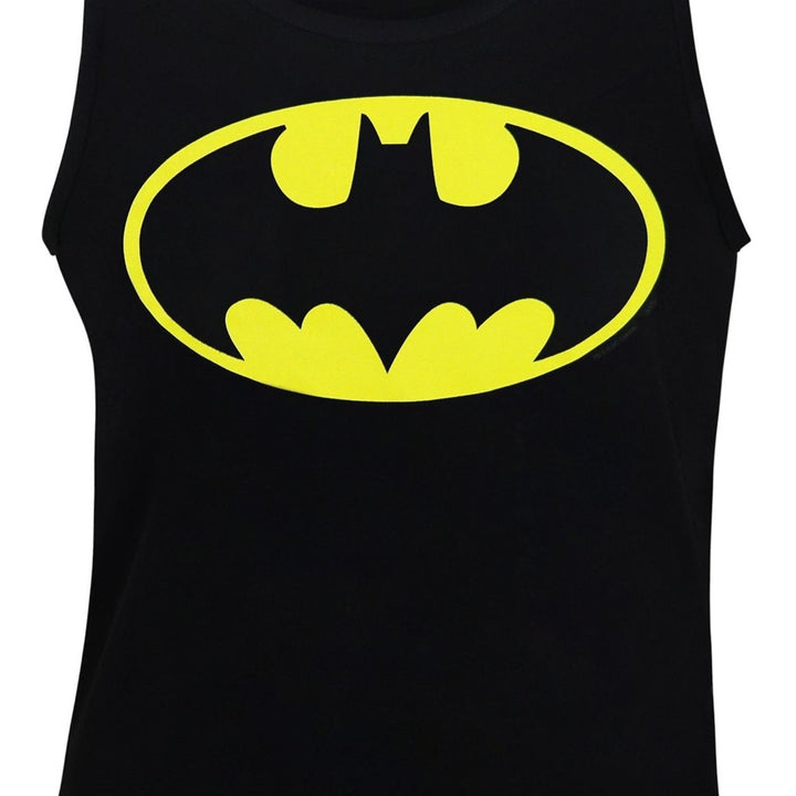 Batman Symbol Black Mens Tank Top Image 2