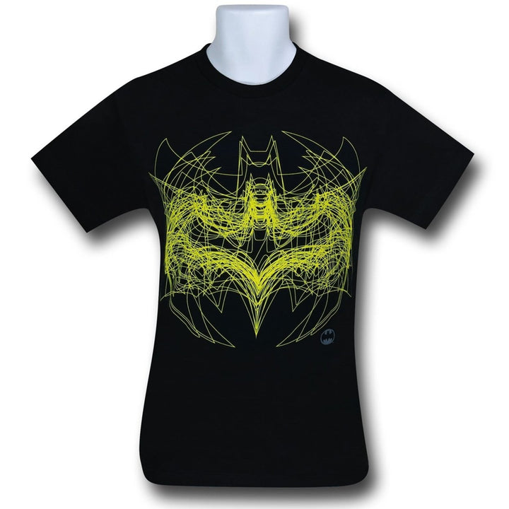 Batman Symbol Outline Overlay T-Shirt Image 1