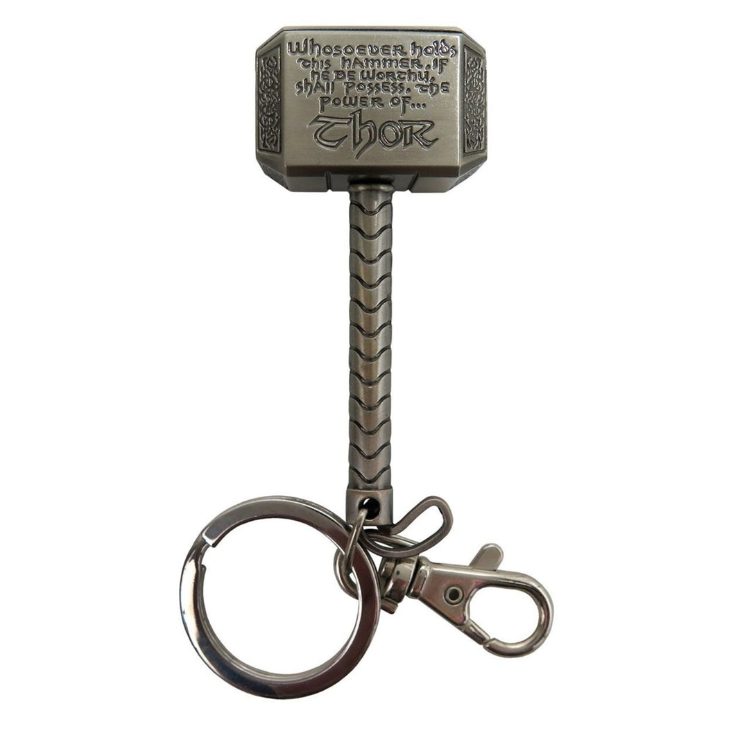 Thor Movie Metal Mjolnir Hammer Keychain Image 1