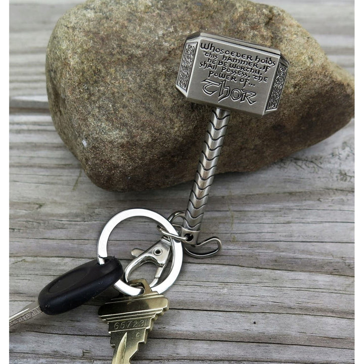 Thor Movie Metal Mjolnir Hammer Keychain Image 4