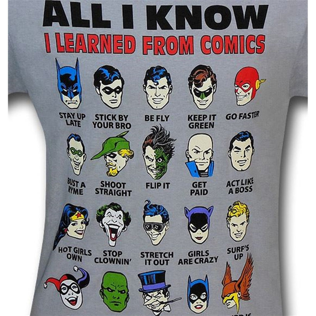 JLA All I Know Grey T-Shirt Image 2