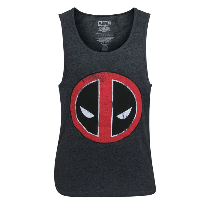 Deadpool Distressed Symbol Tank Top Image 3