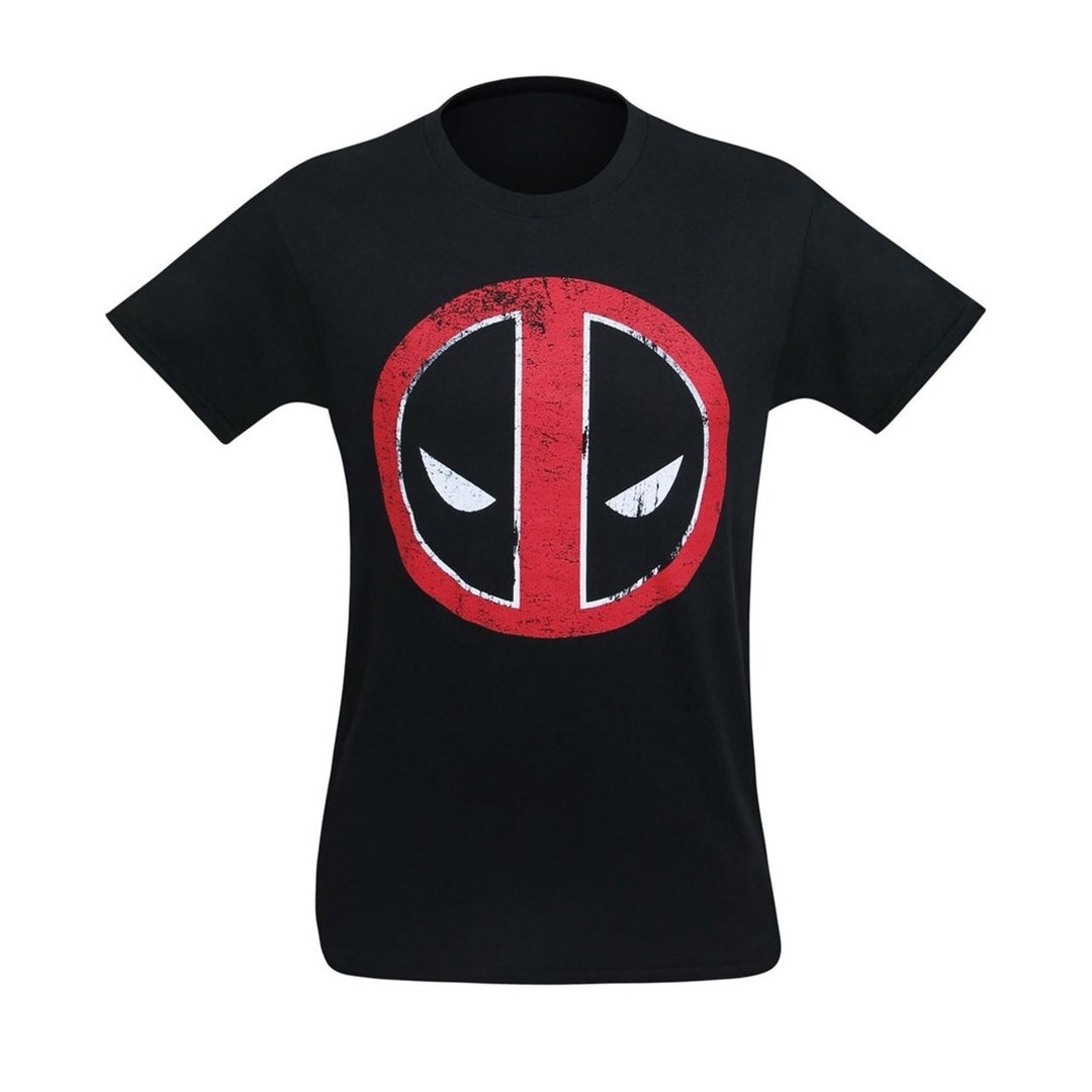 Deadpool Distressed Symbol T-Shirt Image 3