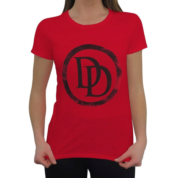 Daredevil Symbol Red Womens T-Shirt Image 1