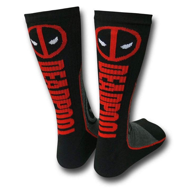 Deadpool Symbol Athletic Socks Image 3