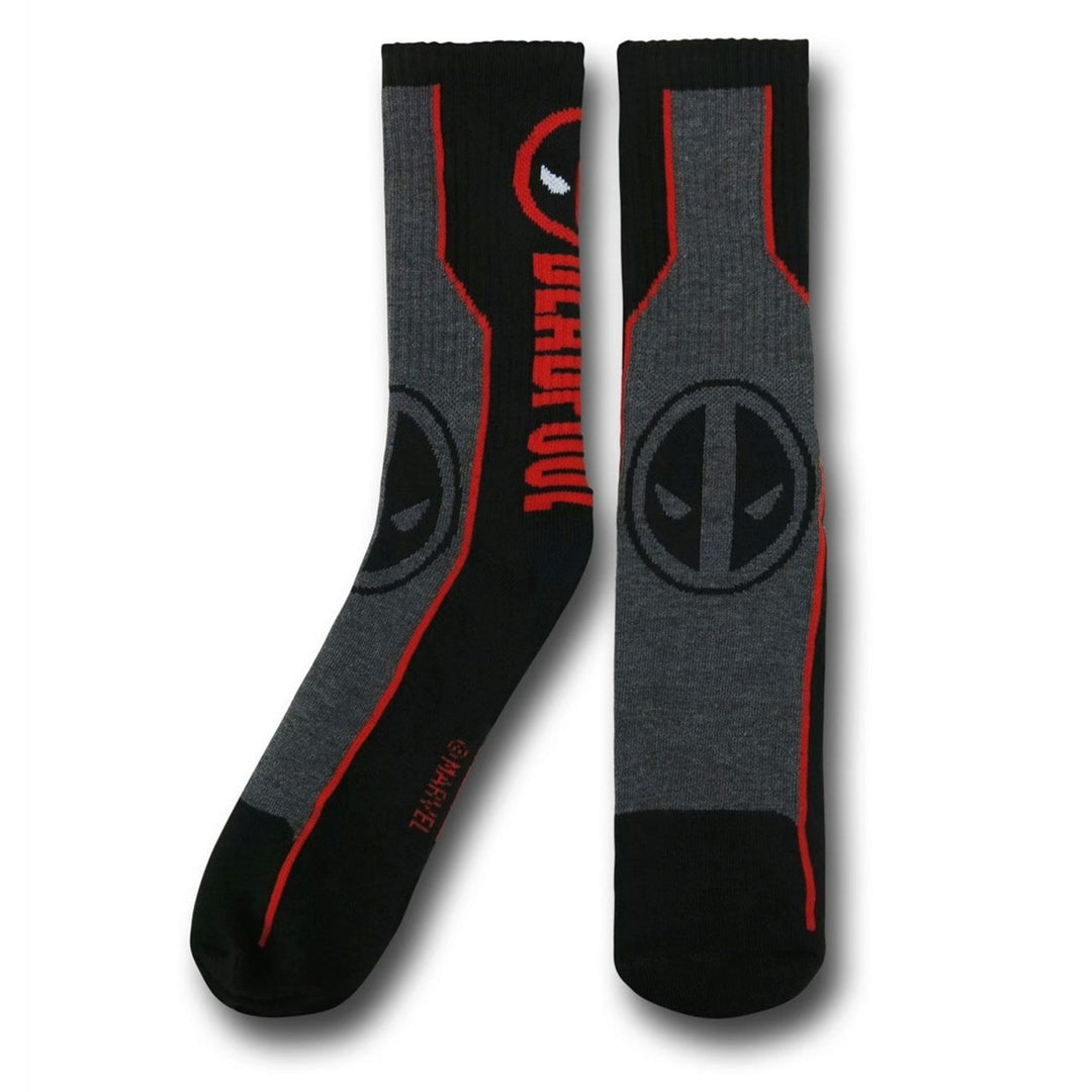 Deadpool Symbol Athletic Socks Image 4