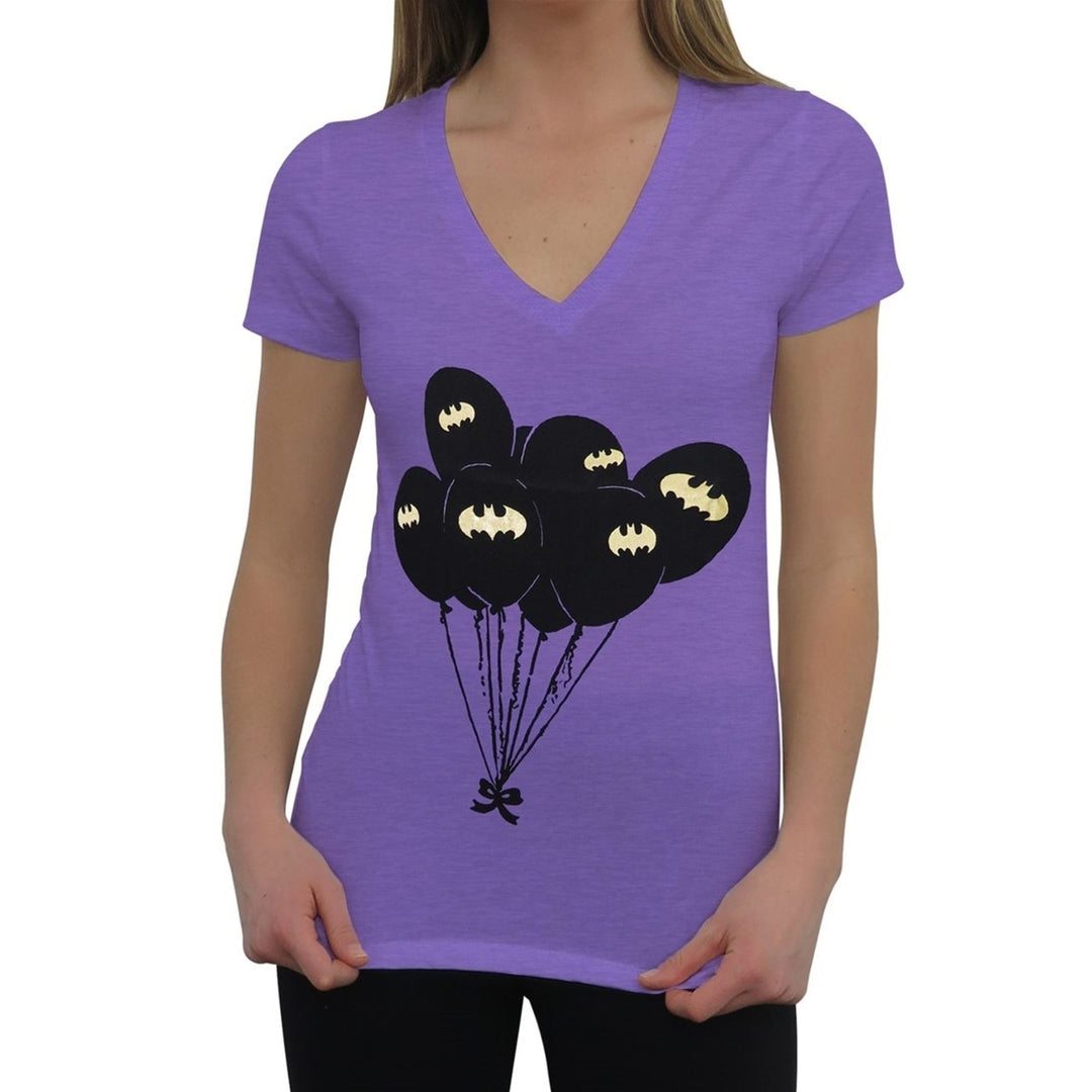 Batman Symbol Balloons Womens T-Shirt Image 1