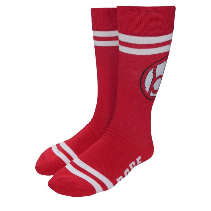 Green Lantern Red Lantern Rage Socks Image 1