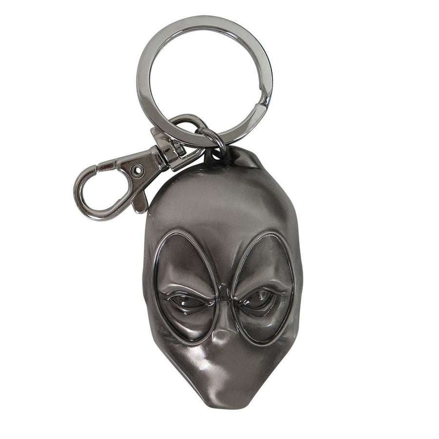Deadpool Mask Pewter Keychain Image 1