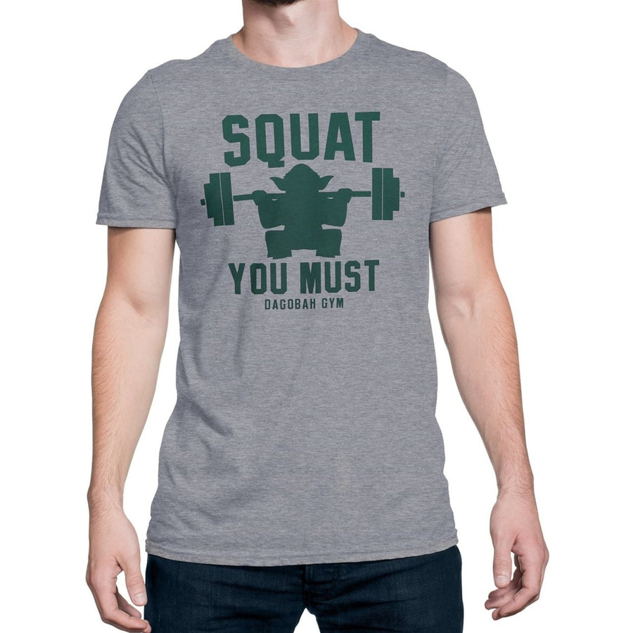 Squat You Must Mens T-Shirt Image 1