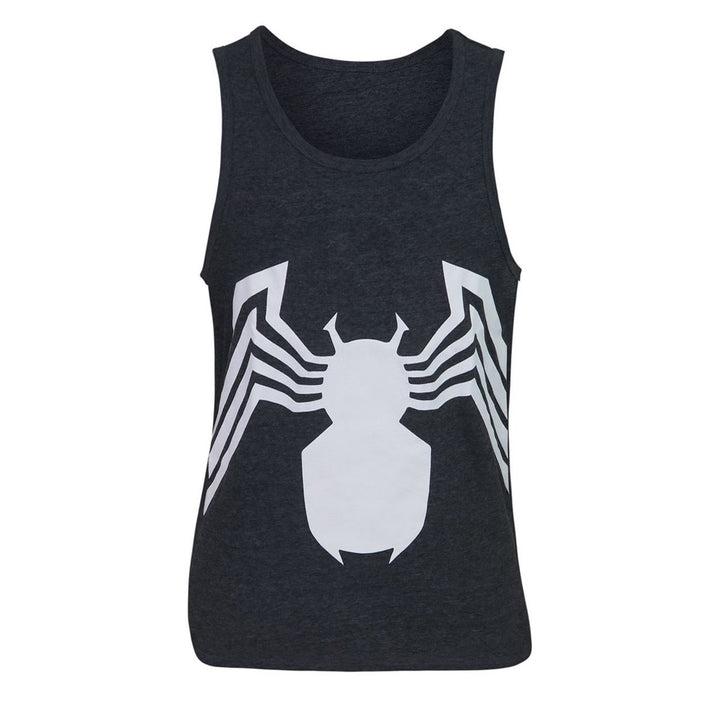 Venom Symbol Heather Charcoal Tank Top Image 3