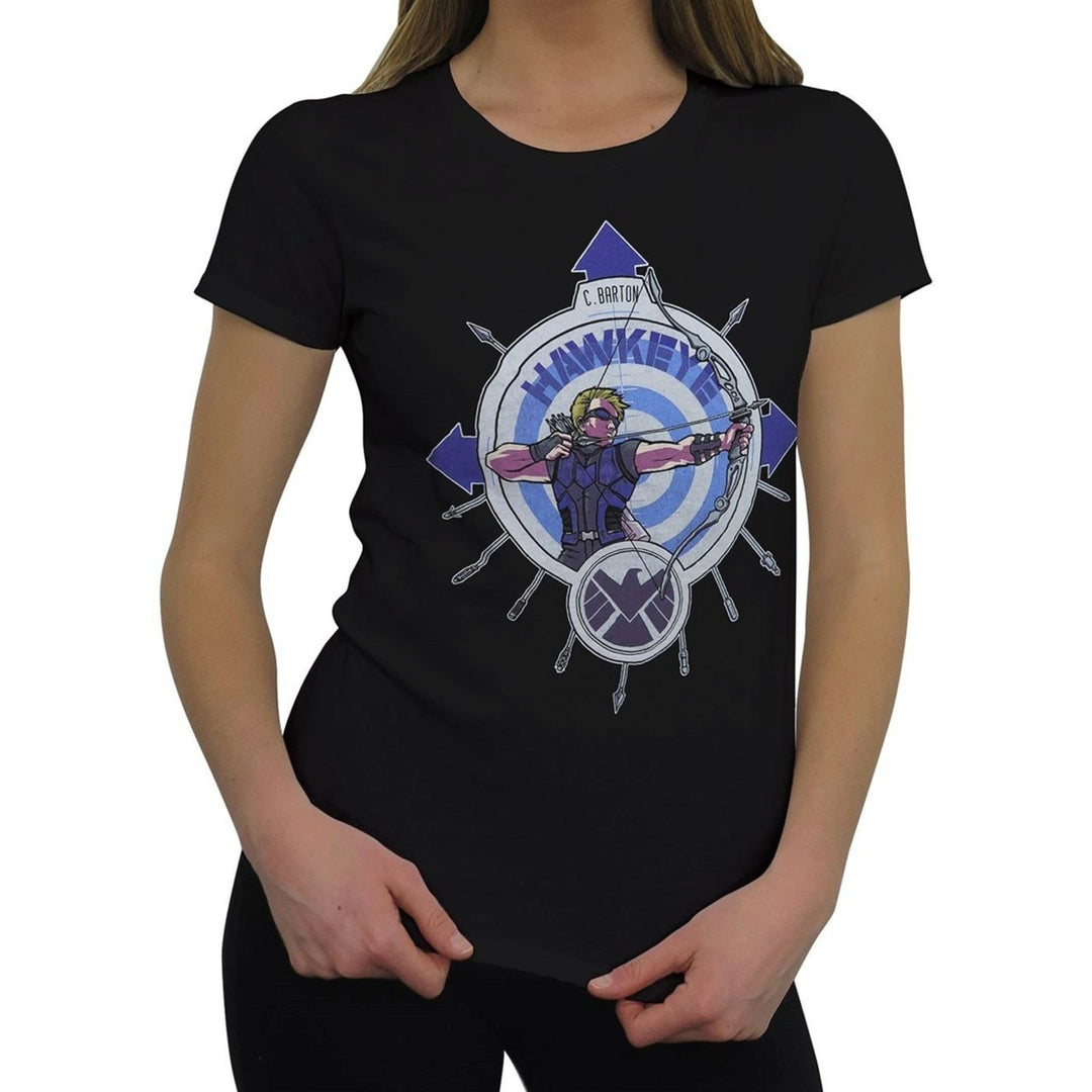 Hawkeye Shielded Womens T-Shirt Image 1