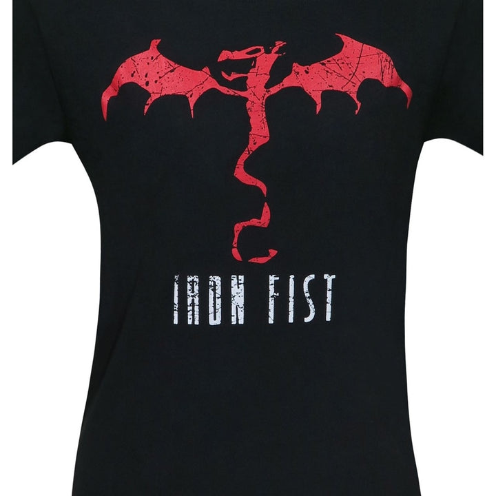 Iron Fist Living Weapon Dragon Mens T-Shirt Image 2