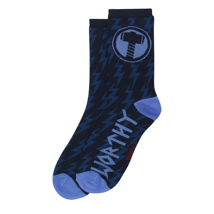 Thor Hammer Worthy Crew Socks Image 2