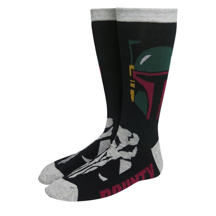 Star Wars Boba Fett Bounty Hunter Crew Socks Image 1