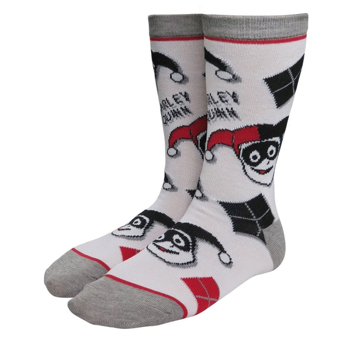 Harley Quinn Stripes and Diamonds Womens Socks Image 2