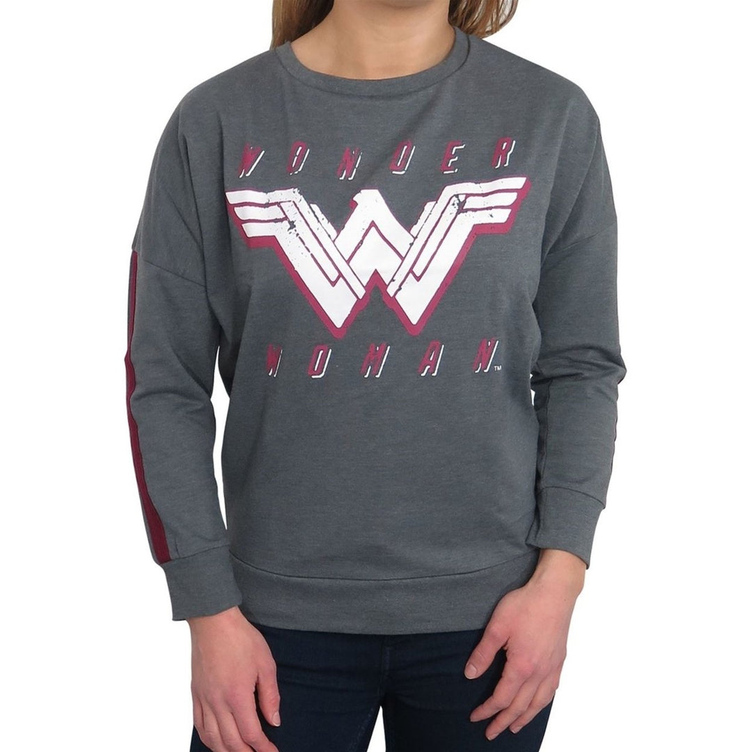 Wonder Woman Dye Heather Womens Sweatshirt Image 1